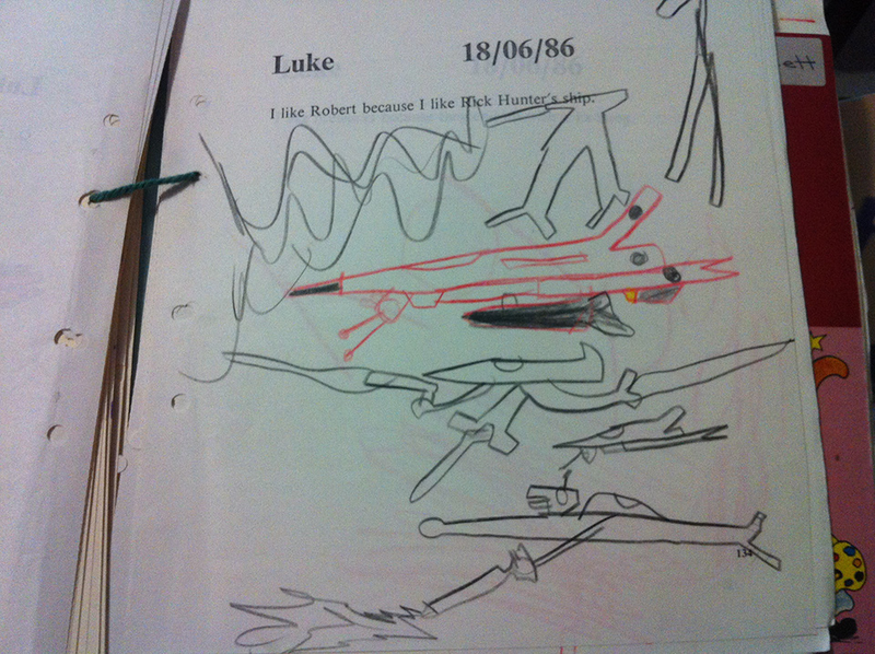 Illustration for article titled A Child's Sketchbook From the 1980s, Preserved For the 21st Century
